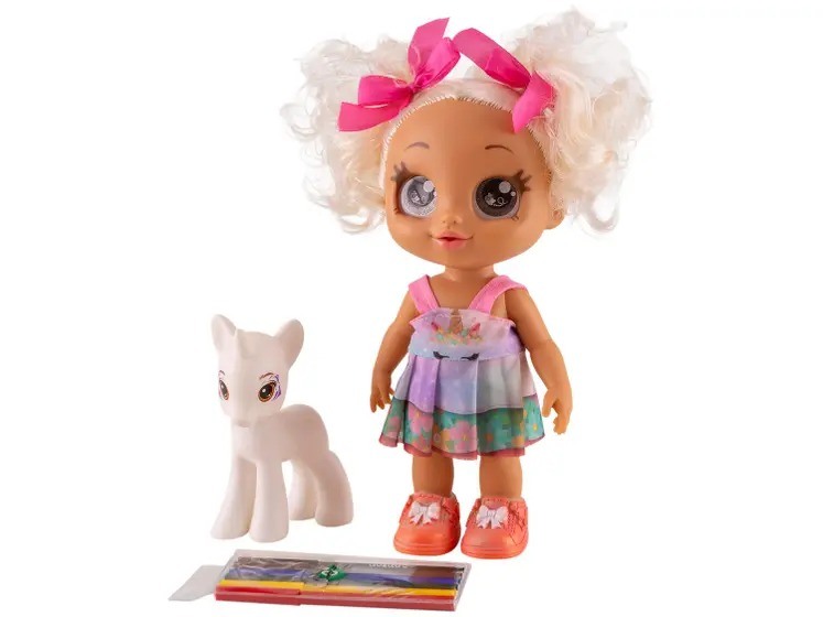 BONECA CLUB GIRLS PINTURA C/6 CANETINHAS HIDROCOR